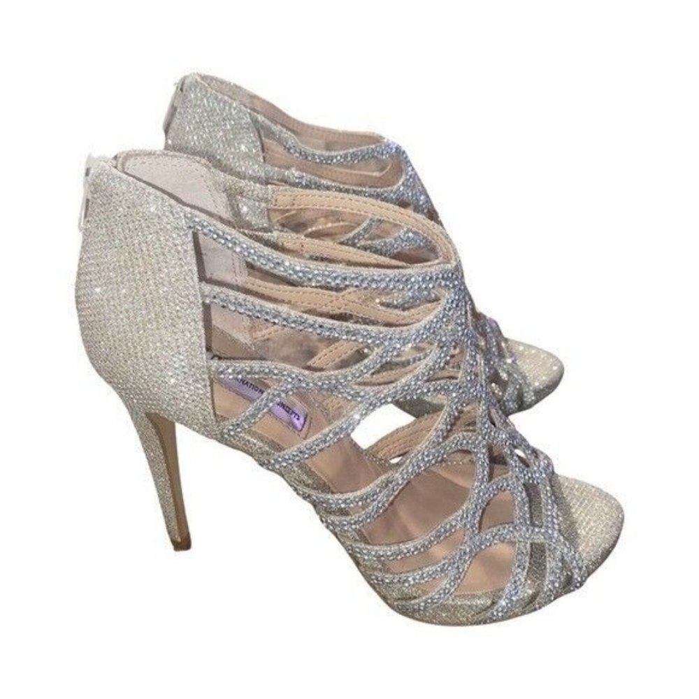 INC International Concepts Women’s Champagne Gold High Heels Pumps